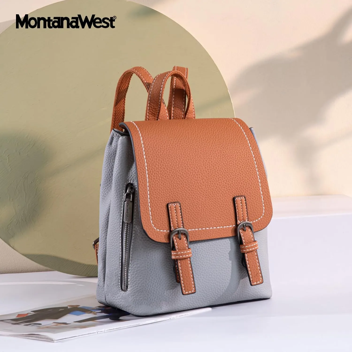 Montana West Small Backpack Purse for Women Vegan Leather Mini Backpack Cute Convertible Shoulder Bag