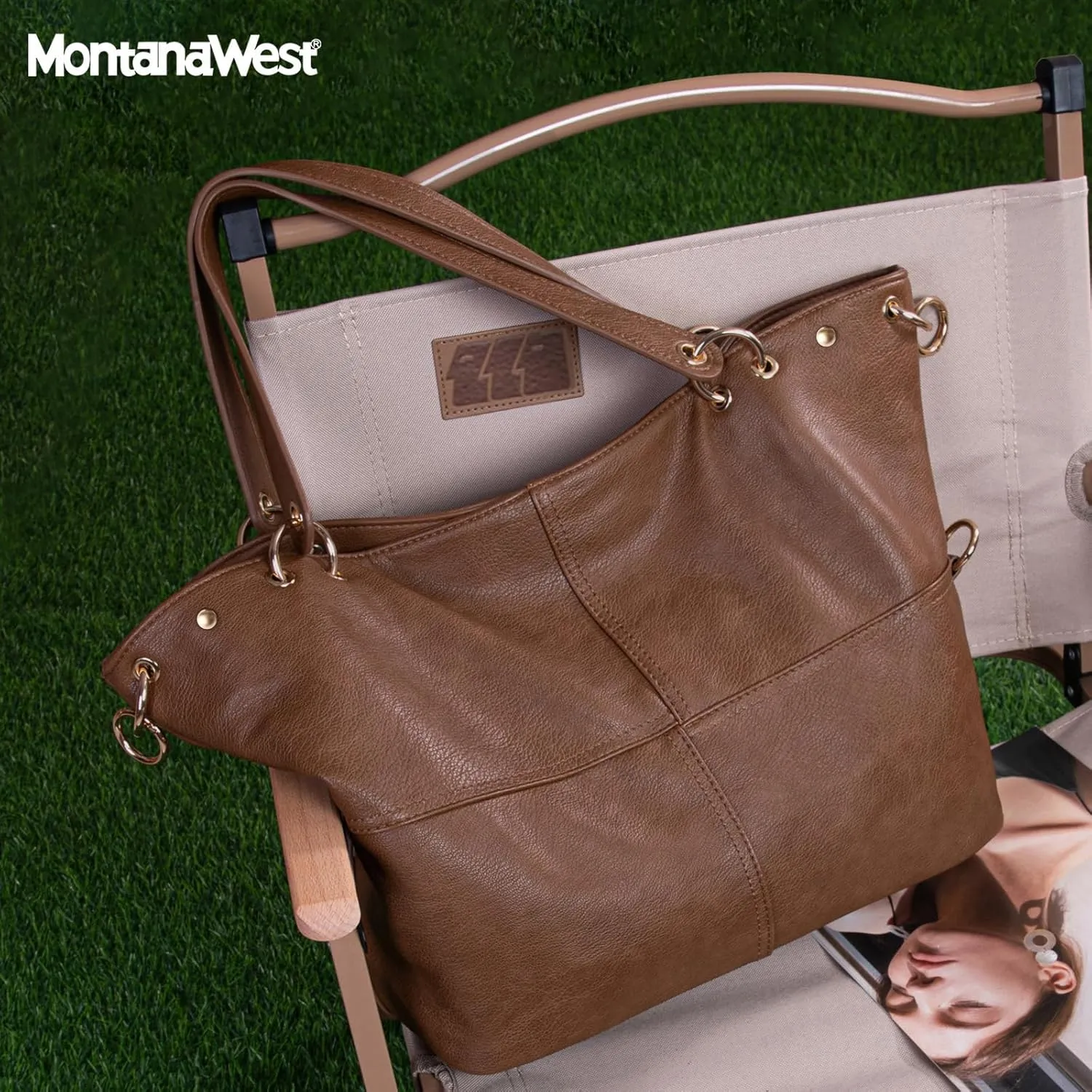 Montana West Tote Bag for Women Hobo Handbag Shoulder Top-handle Purses