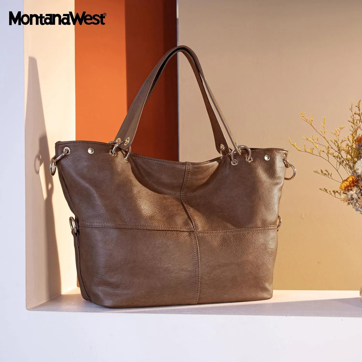 Montana West Tote Bag for Women Hobo Handbag Shoulder Top-handle Purses