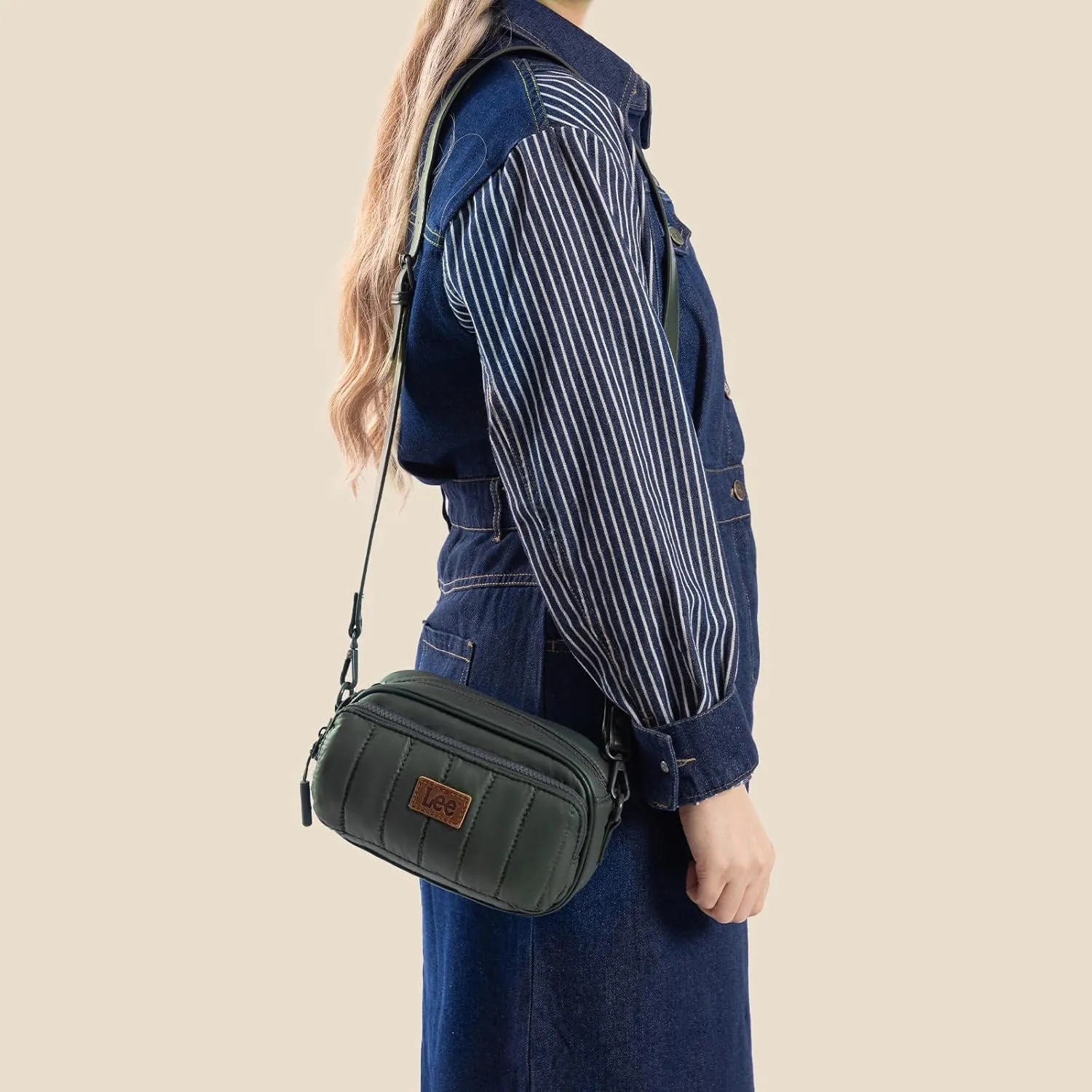 Montana West x Lee Puffer Crossbody Bags for Women Small Quilted Lightweight Water-resistant Purse with Adjustable Strap