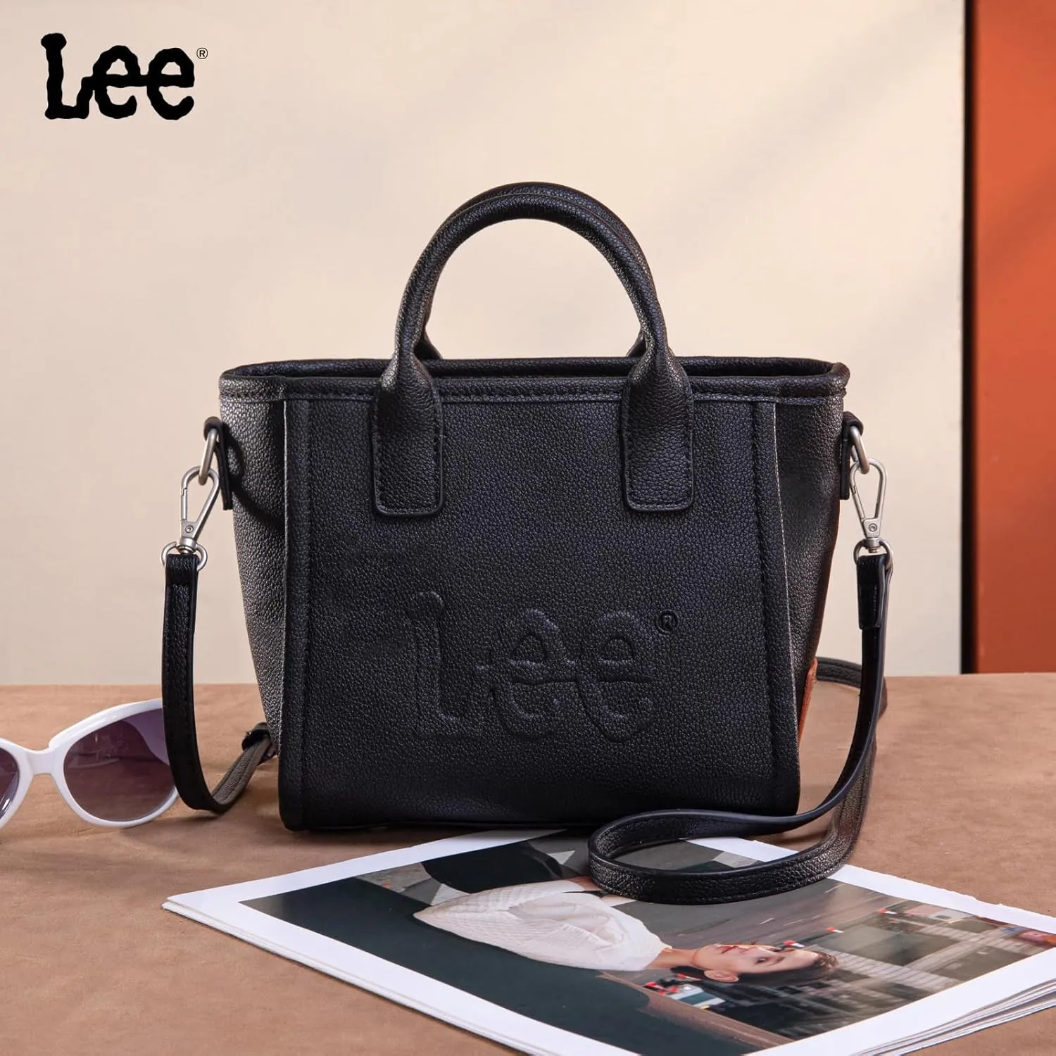 Montana West x Lee Small Tote Bag for Women Crossbody Purse & Handbags with Adjustable Strap