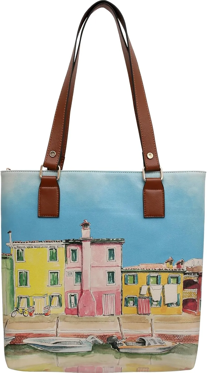 Multi Pocket Shoulder Bags for Women - Vegan Leather and Unique Design Handmade Womens Bags