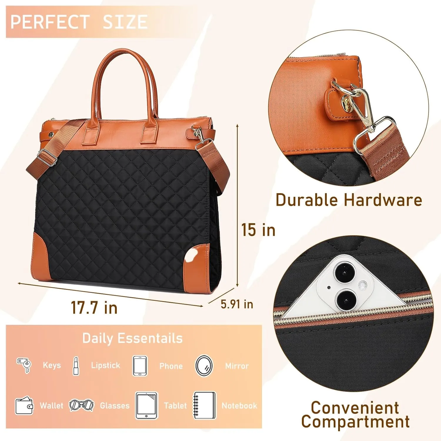 Multipurpose Travel Fashion Garment Bag - Convertible Duffle for Women 2 in 1 Clothing Storage Stylish Suitcase