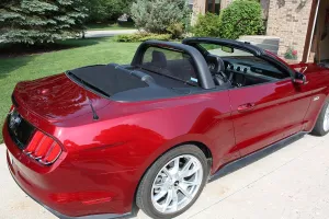 Mustang Convertible 2015 to 2022 Love the Drive Wind Deflector Compatible with a CDC Lightbar, Saleen Lightbar, Roush Lightbar.