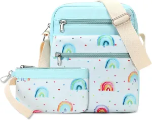 Mygreen Small Crossbody Purse Set for Teen Girls Small Messenger Bags for Kids 9-10 Gifts