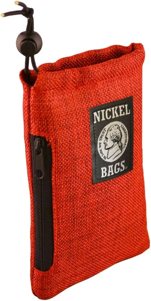Nickel Bags Combo Pouch | Travel Organizer with Padded Interior (6 Inch, Red)