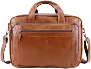 Nordic Men's Simple Retro Messenger Bag 16.1 Inch Business Handbag Briefcase for Office Commute