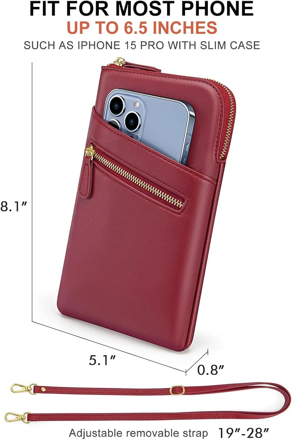 nuoku Small Crossbody Bags for Women Designer Cell Phone Bag Wallet Purses Adjustable Strap