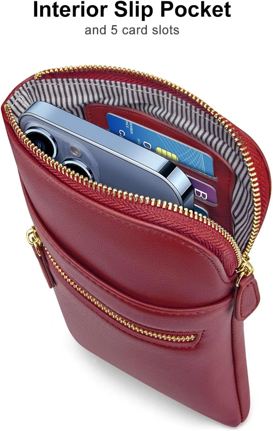 nuoku Small Crossbody Bags for Women Designer Cell Phone Bag Wallet Purses Adjustable Strap