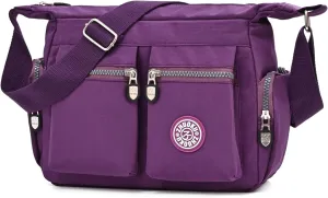 Nylon Cross-body Bags for Women Lightweight Messenger Purses Travel Shoulder Bag