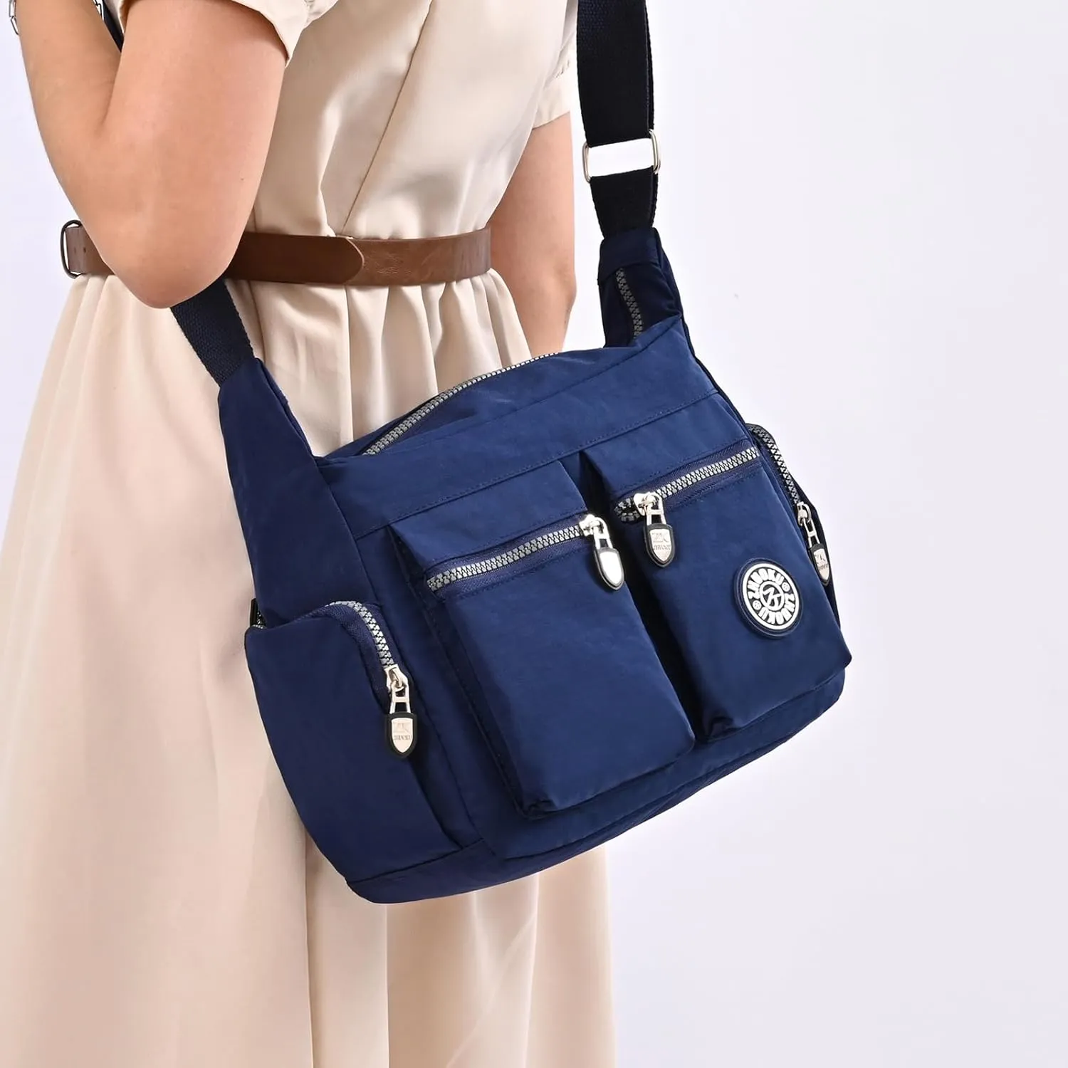 Nylon Cross-body Bags for Women Lightweight Messenger Purses Travel Shoulder Bag