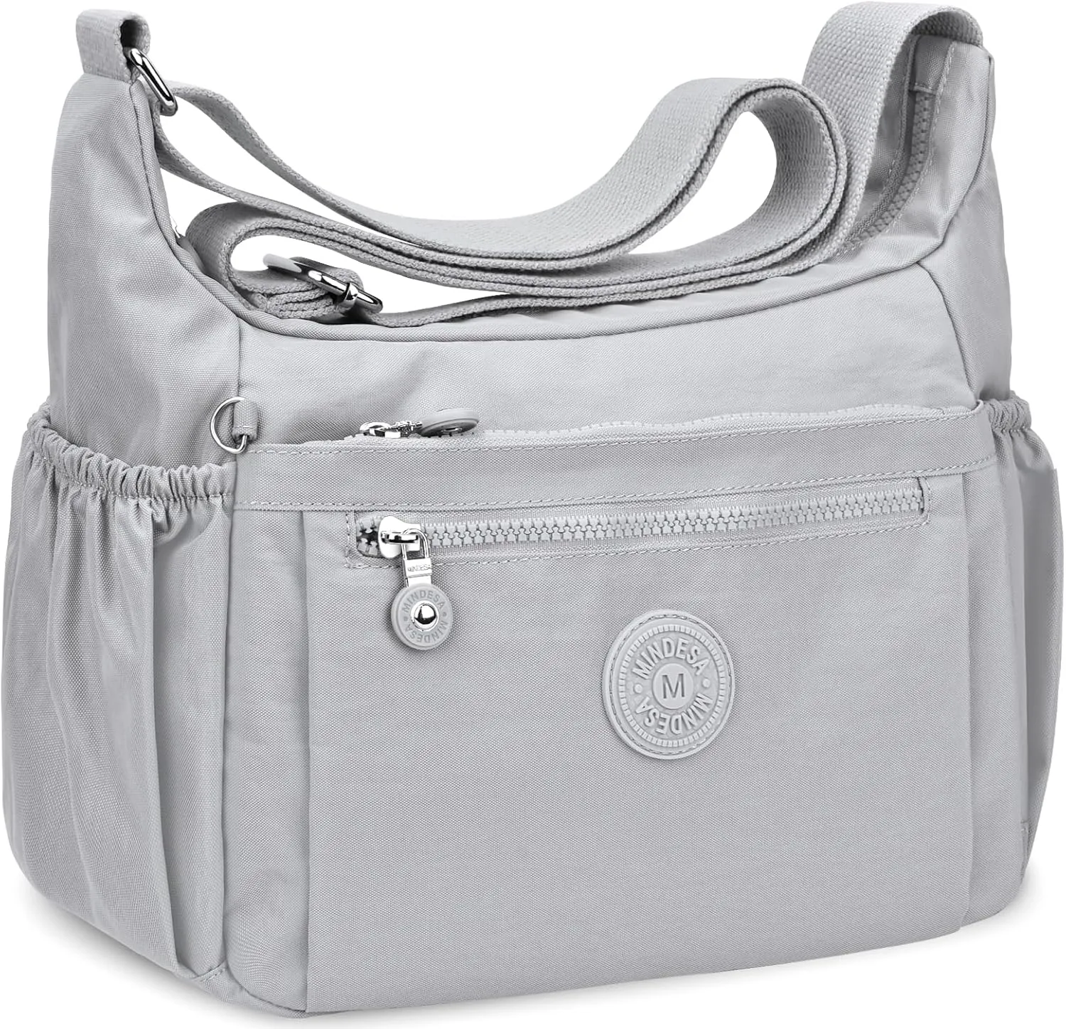 Nylon Crossbody Bags for Women Waterproof Lightweight Large Travel Purses Multi-Pocket Pocketbooks Shoulder Bag
