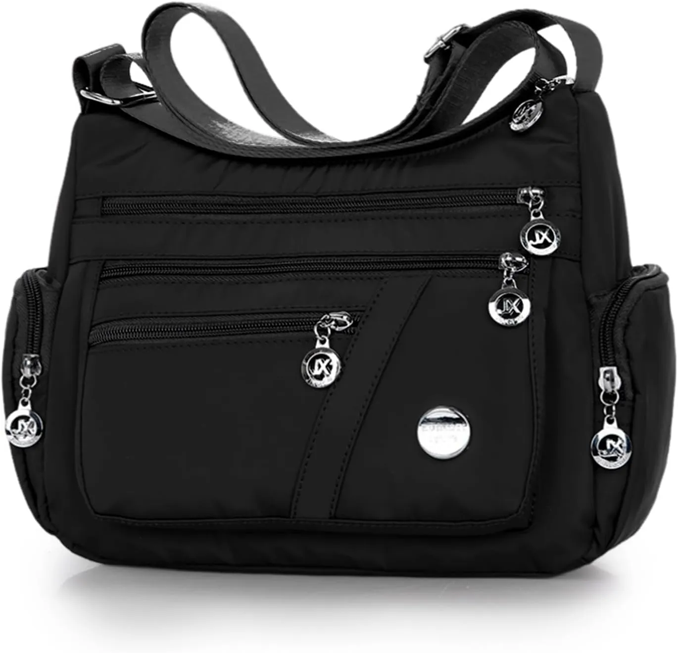 Nylon Crossbody Bags for Women Waterproof Shoulder Bag Ladies Multi Pocket Tote Handbag Travel Messenger Bag