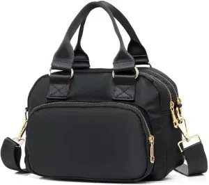 Nylon Shoulder Handbags for Women, Waterproof Multi Lightweight Pocket Purses and Cross-body Bags.