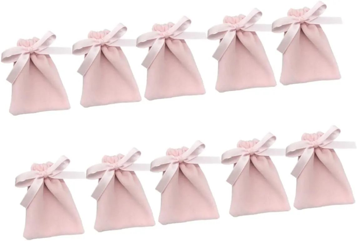 ORFOFE Luxurious Plush Cm Drawstring Bags Jewelery Storage Pouches Drawstring Closure Wedding