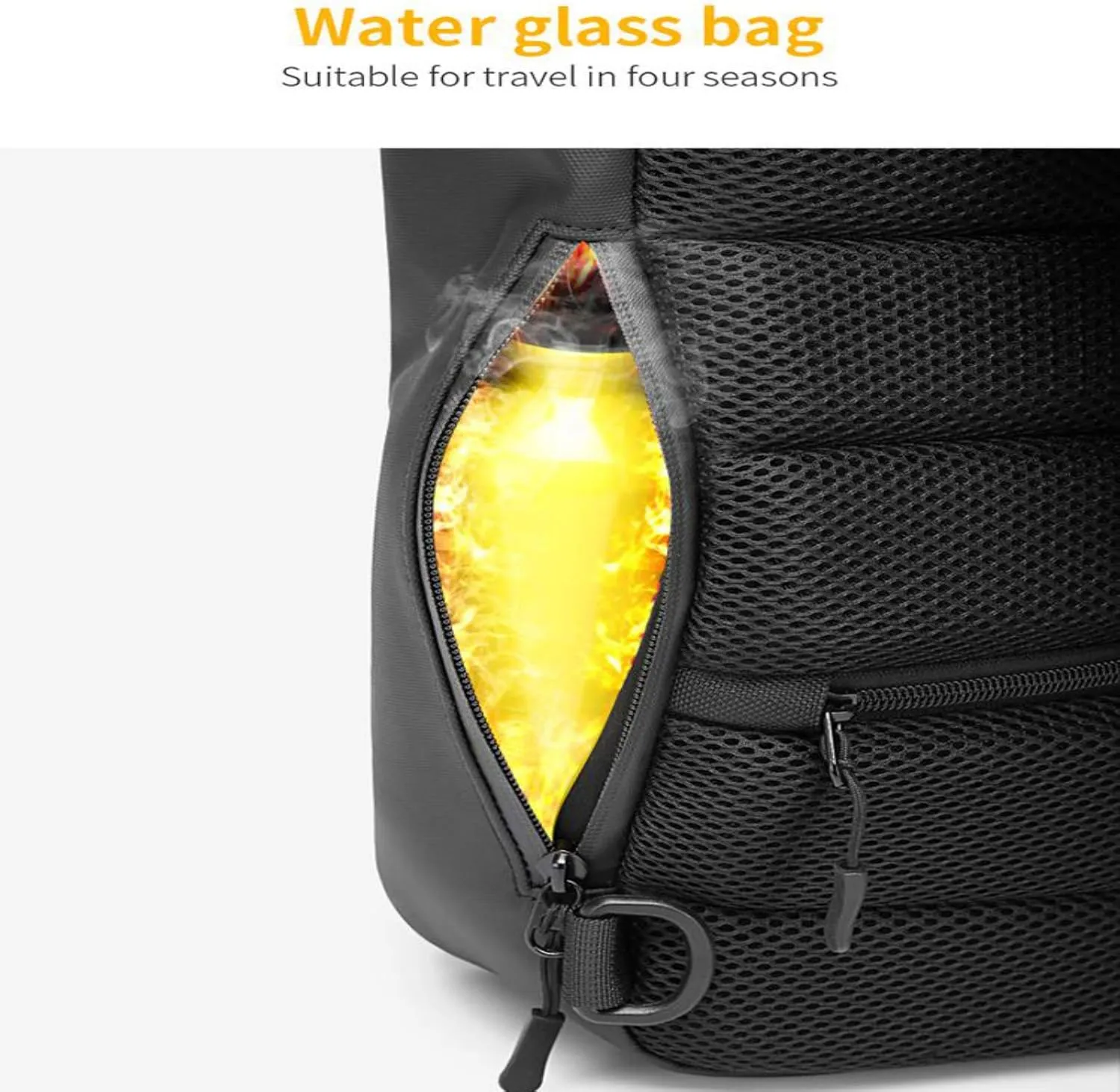 OZUKO Sling Backpack USB Anti-Theft Men'S Chest Bag Casual Shoulder Bag