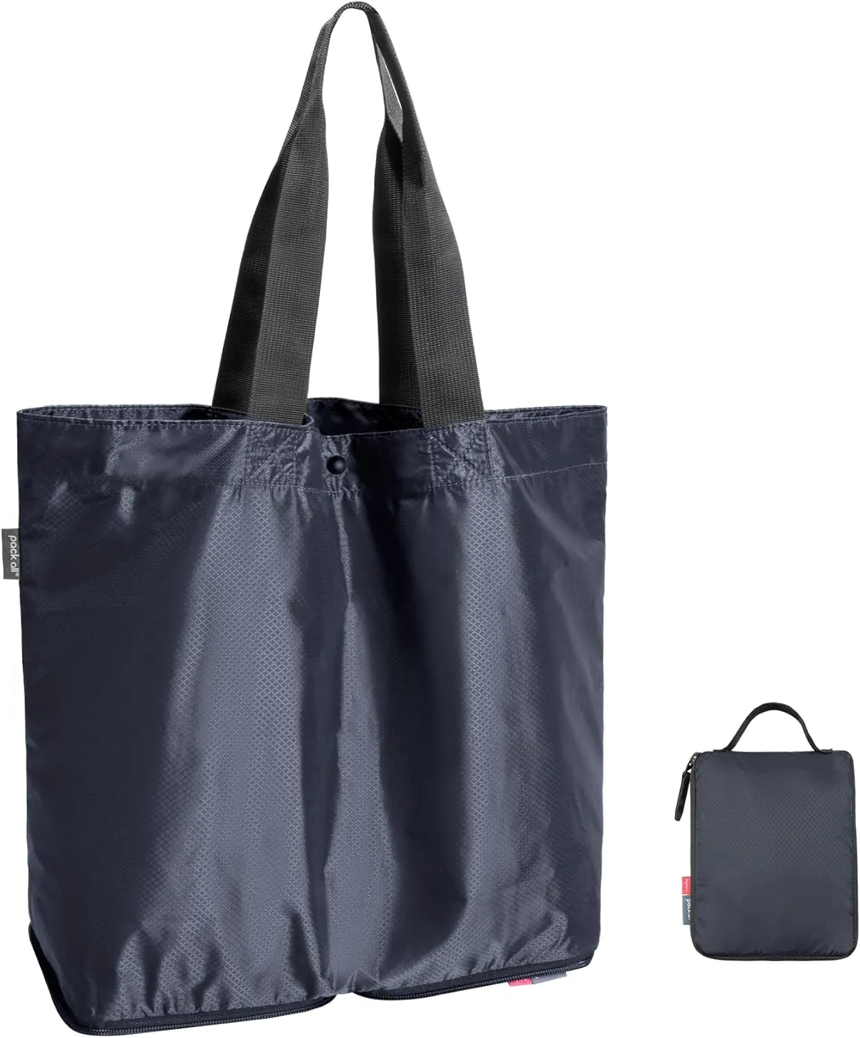 pack all 16L Lightweight Packable Tote Bag, Water Resistant Foldable Grocery Bag, Reusable Shopping Bag
