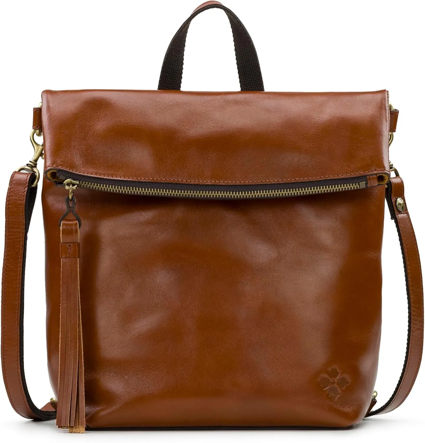 Patricia Nash Luzille 100% Full Grain Leather Backpack for Women - Convertible Backpack Tote - Genuine Leather BackPack Purse/Crossbody, Tan O/S