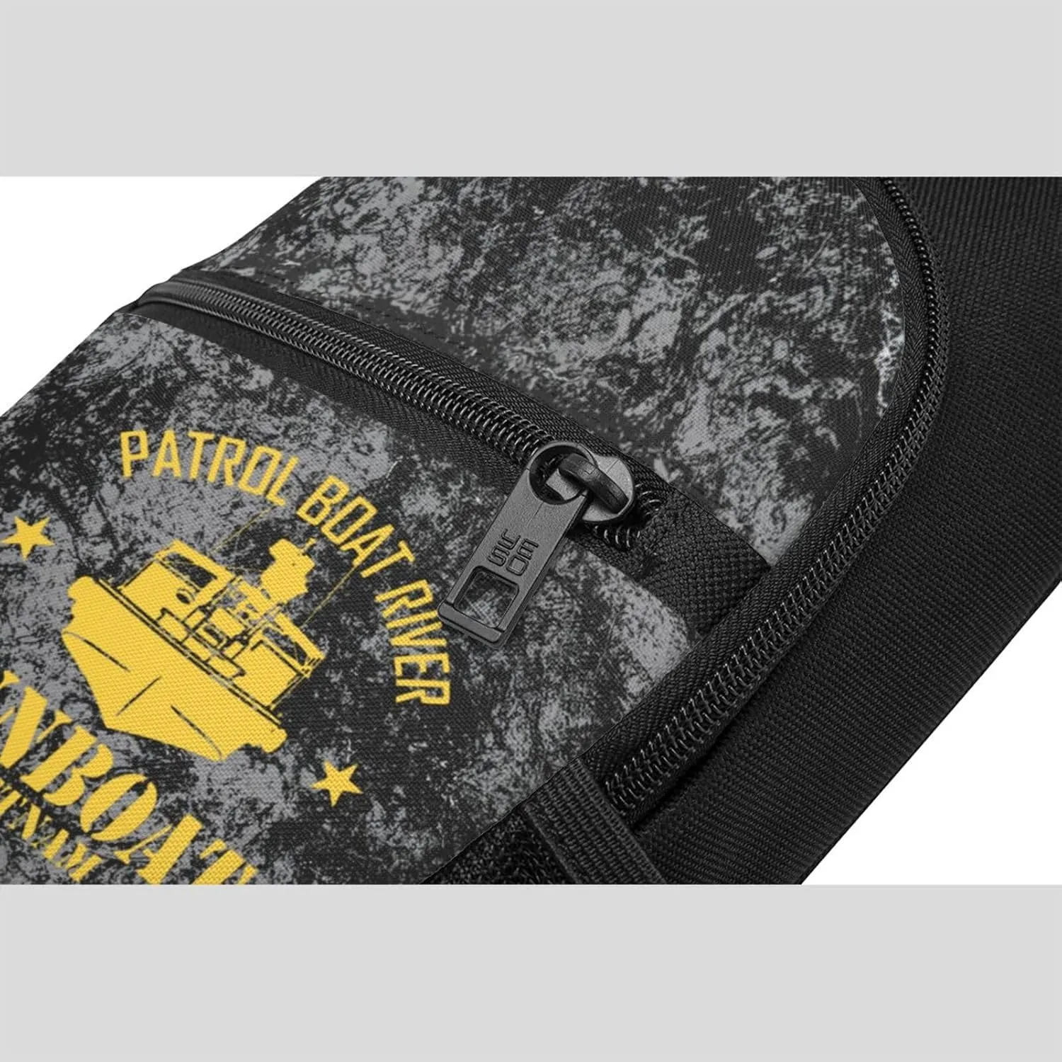 Patrol Boat River PBR - Gunboat Vietnam Sling Bag Crossbody Backpack Shoulder Casual Daypack Bags for Men