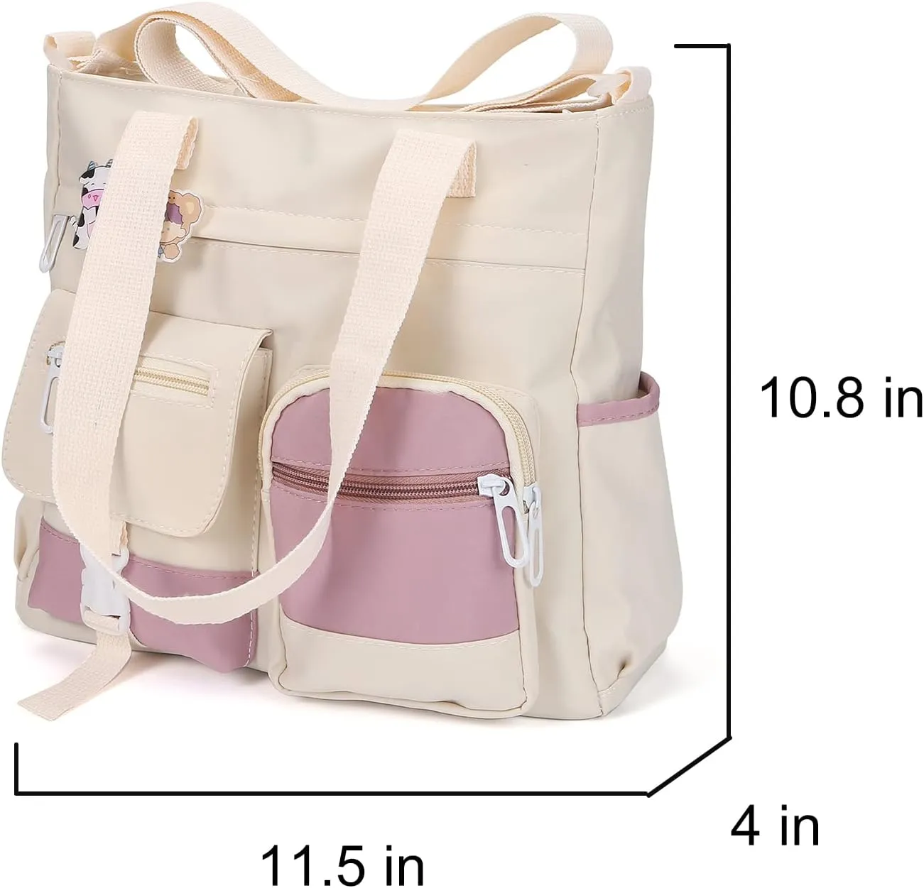 Phaoullzon Crossbody Cute Bag for Teens Kawaii Messenger Purse Nylon Shoulder Tote Bags