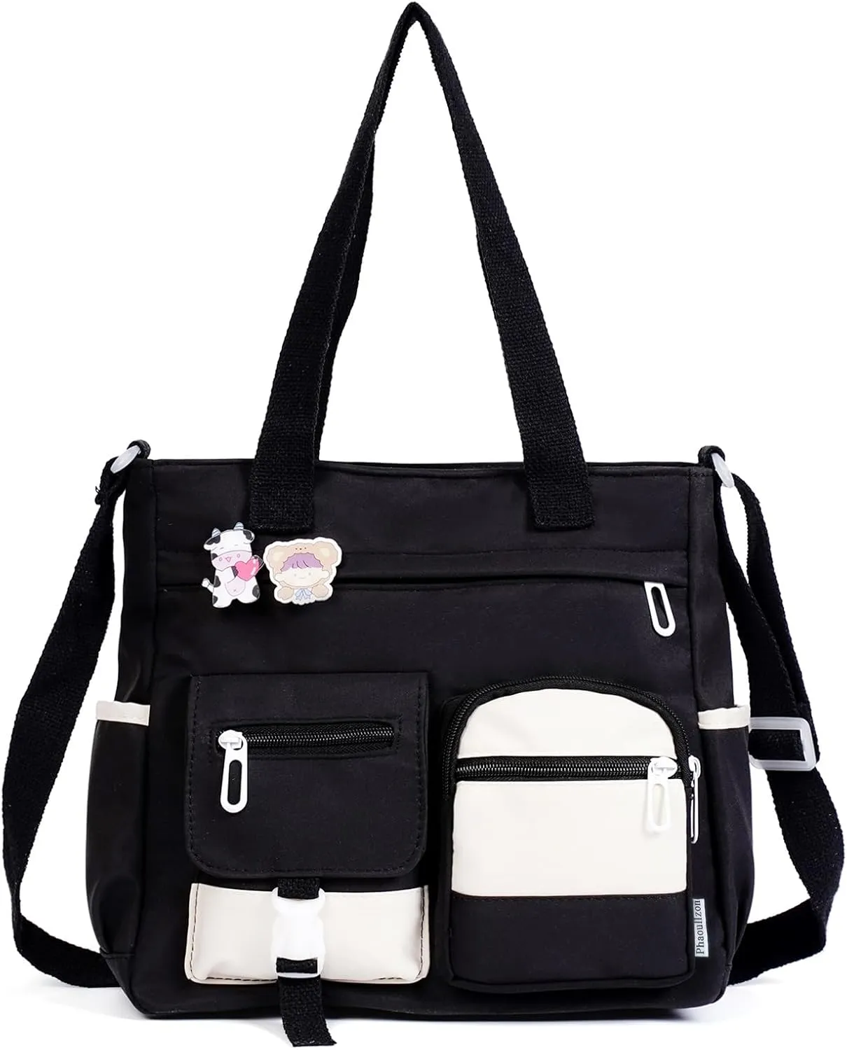 Phaoullzon Crossbody Cute Bag for Teens Kawaii Messenger Purse Nylon Shoulder Tote Bags