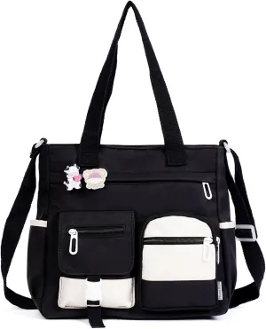 Phaoullzon Crossbody Cute Bag for Teens Kawaii Messenger Purse Nylon Shoulder Tote Bags