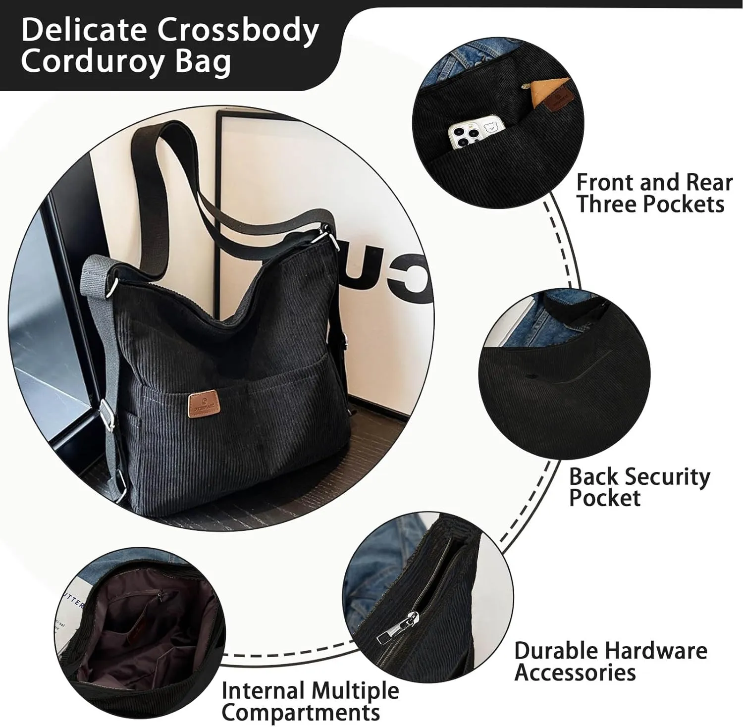 PILCAVE Convertible Tote Bag Backpack Purse for Women Multi Pocket Tote Bag Handbags Crossbody Shoulder Bag