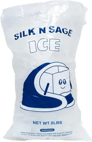 Plastic Ice Bags 8 lb with Cotton Drawstring, Ice Bags for Ice Machine, 35 Micron Heavy Duty Ice Bags Reusable. pack of 400