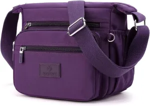 PORRASSO Women Crossbody Bag Casual Shoulder Bag Multi-pocket Messenger Bag
