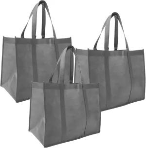 PRETYZOOM Non-woven Shopping Bag Grocery Bags Foldable Shopping Bags with Handles Moving Bags for Storage Shopping