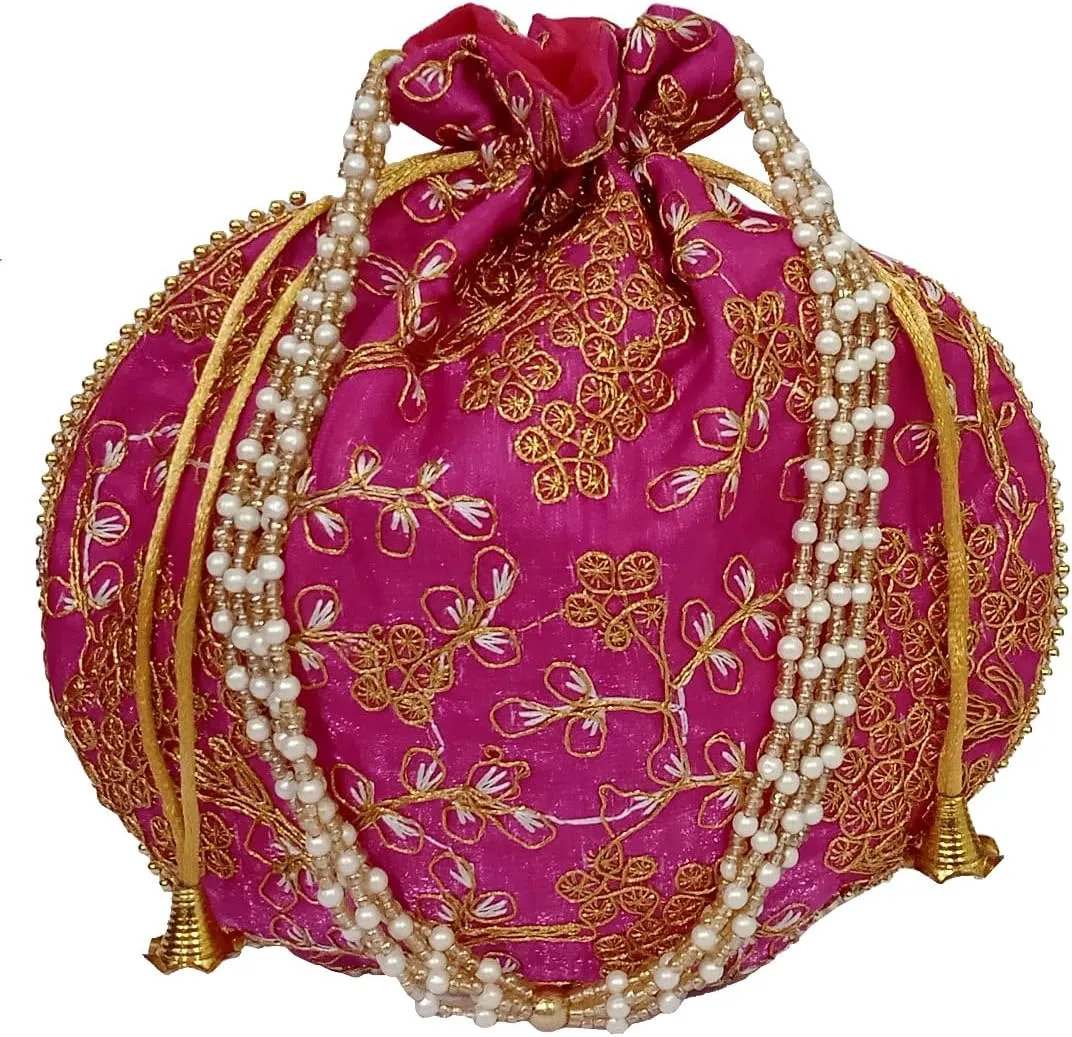 Purpledip Potli Bags Drawstring Purse (Potli01$)