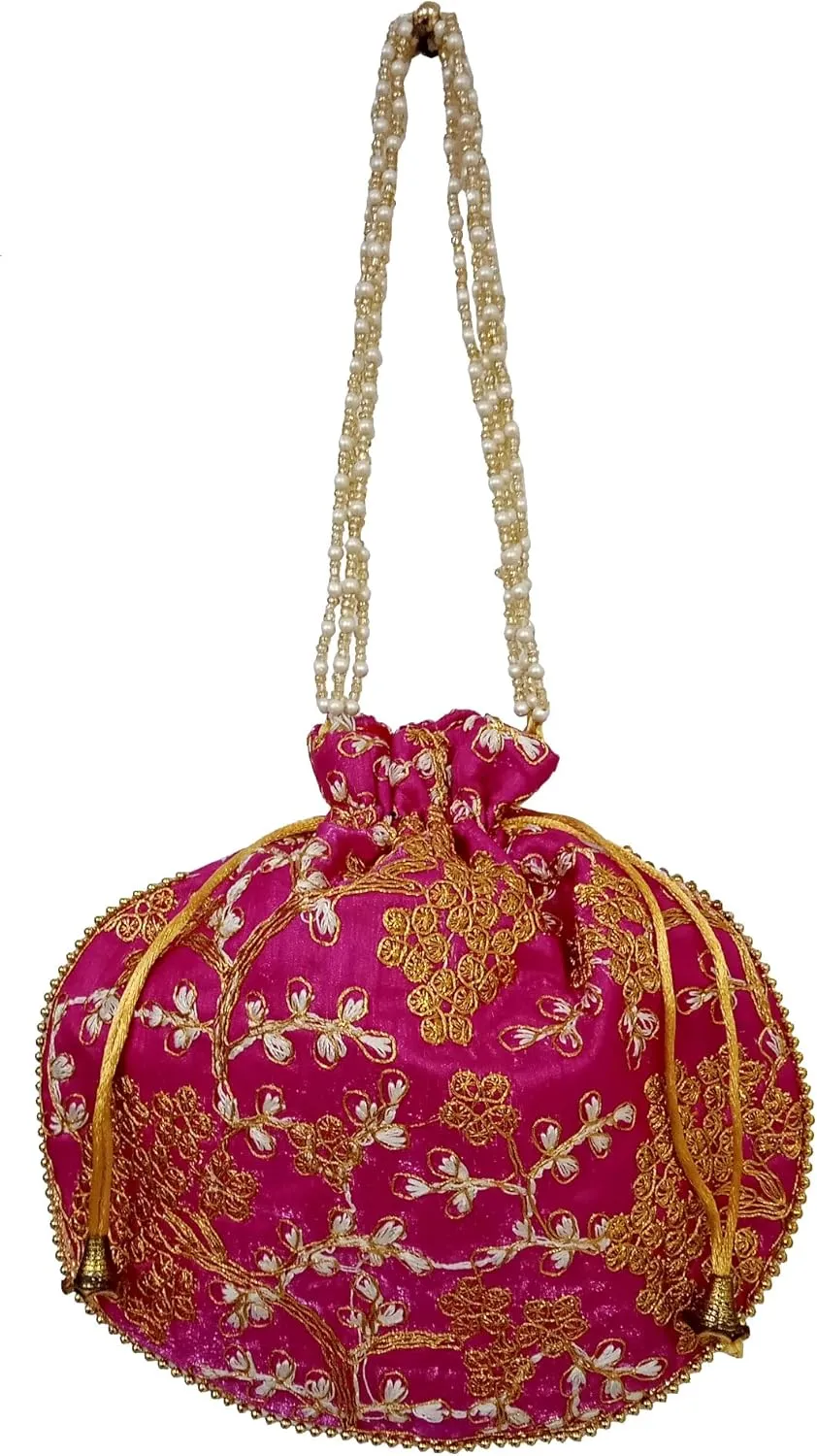 Purpledip Potli Bags Drawstring Purse (Potli01$)