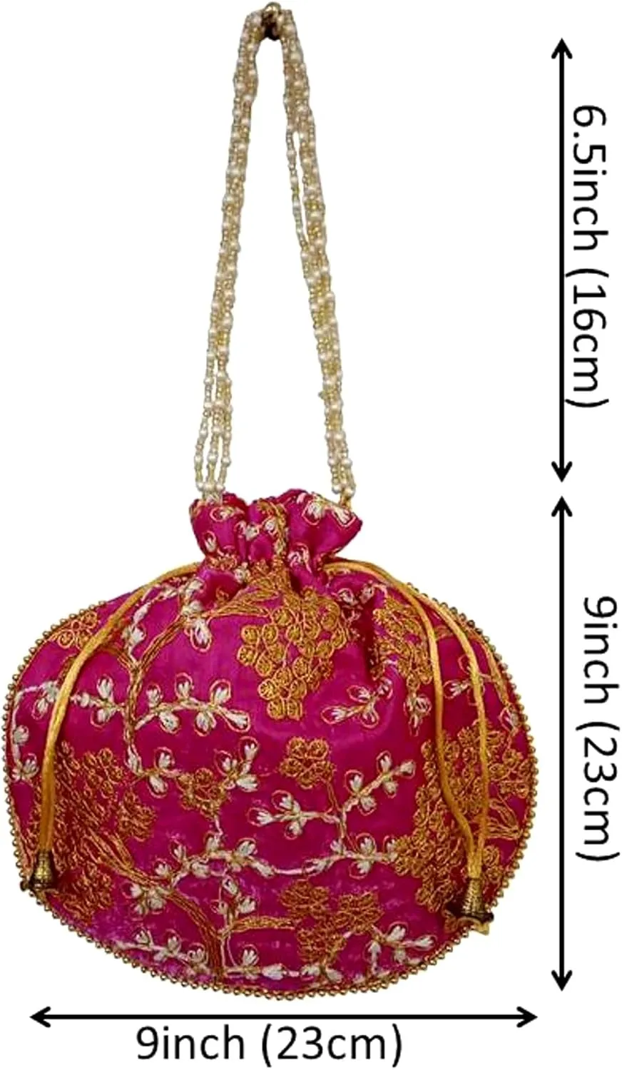 Purpledip Potli Bags Drawstring Purse (Potli01$)