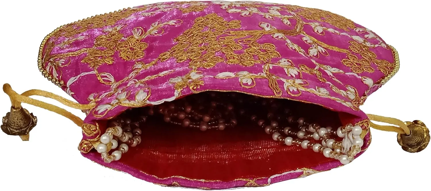 Purpledip Potli Bags Drawstring Purse (Potli01$)