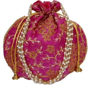 Purpledip Potli Bags Drawstring Purse (Potli01$)