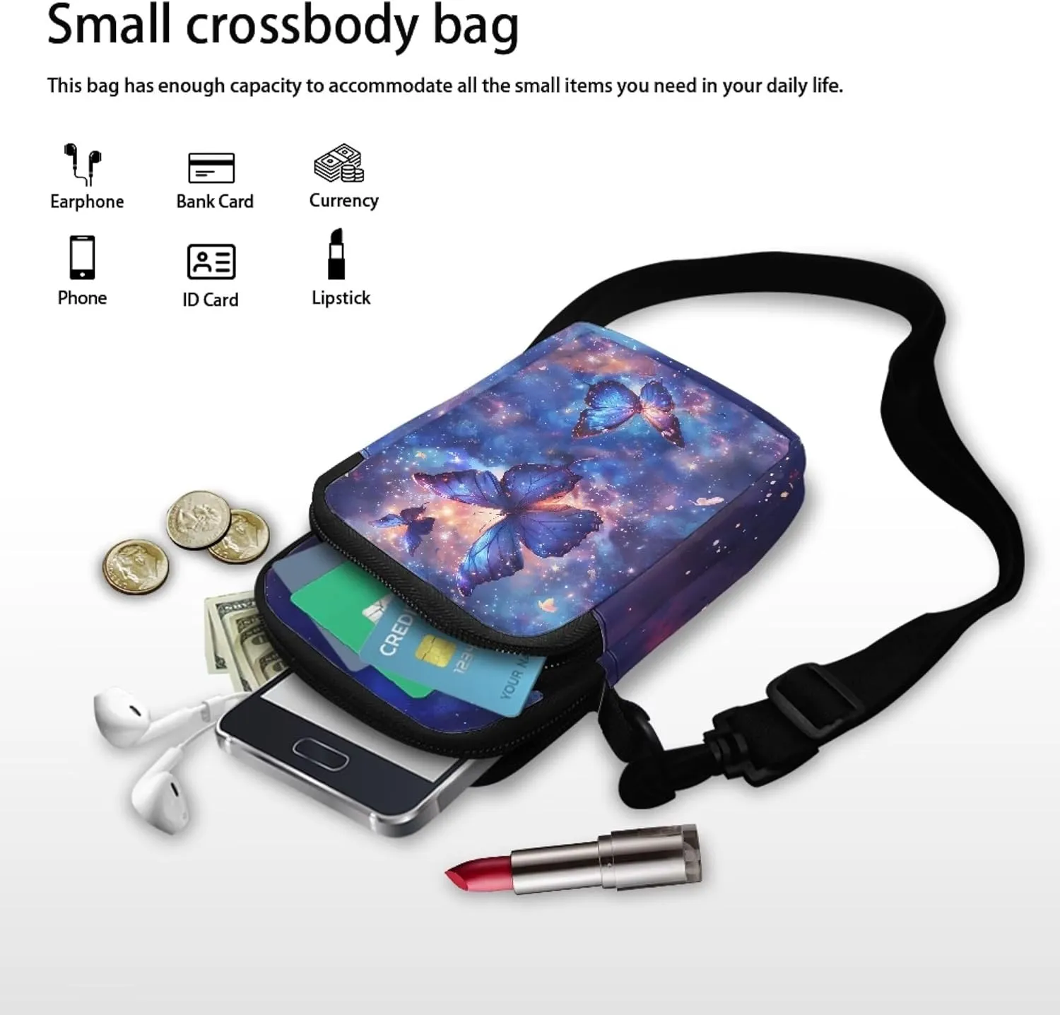 Purses for Women Crossbody Bag Small with Adjustable Strap for Daily Use