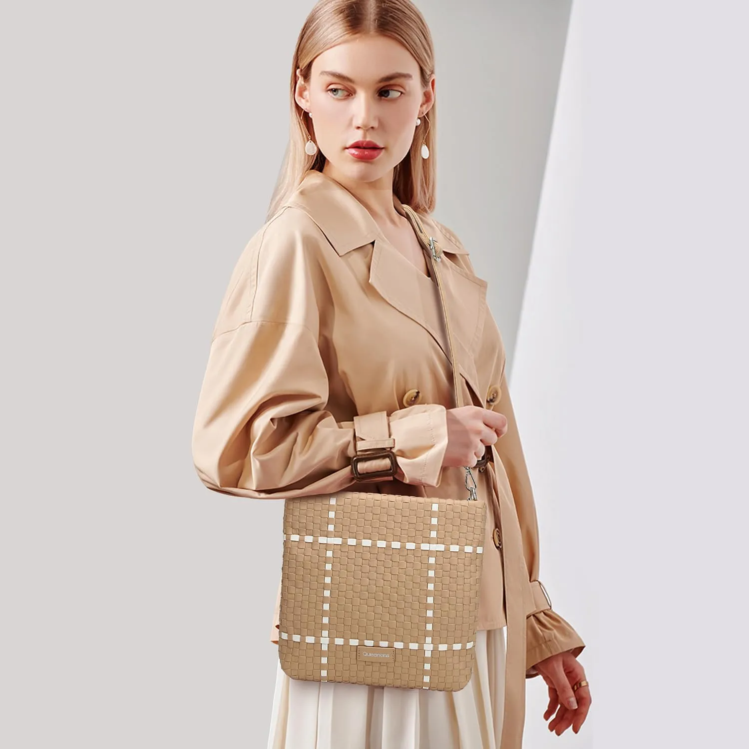 Queenoris Fashion Small Woven Bag for Women, suitable for women, handmade stray handbag bag bag handbag travel bag