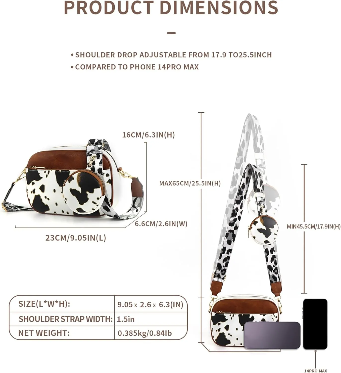Quilted Crossbody Bags Purse for Women Small Vegan Leather Shoulder Handbags Purses with Two Straps