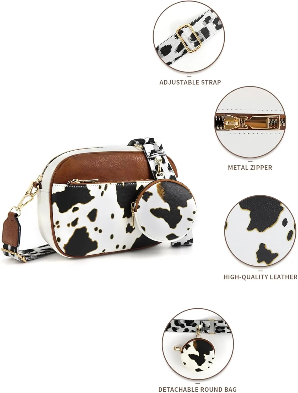 Quilted Crossbody Bags Purse for Women Small Vegan Leather Shoulder Handbags Purses with Two Straps