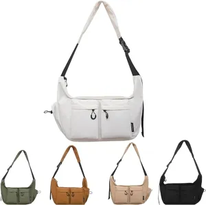 Retro Waterproof Canvas Messenger Bag | Casual Daily Use with Multiple Pockets -New Large Capacity Crossbody Shoulder Bag