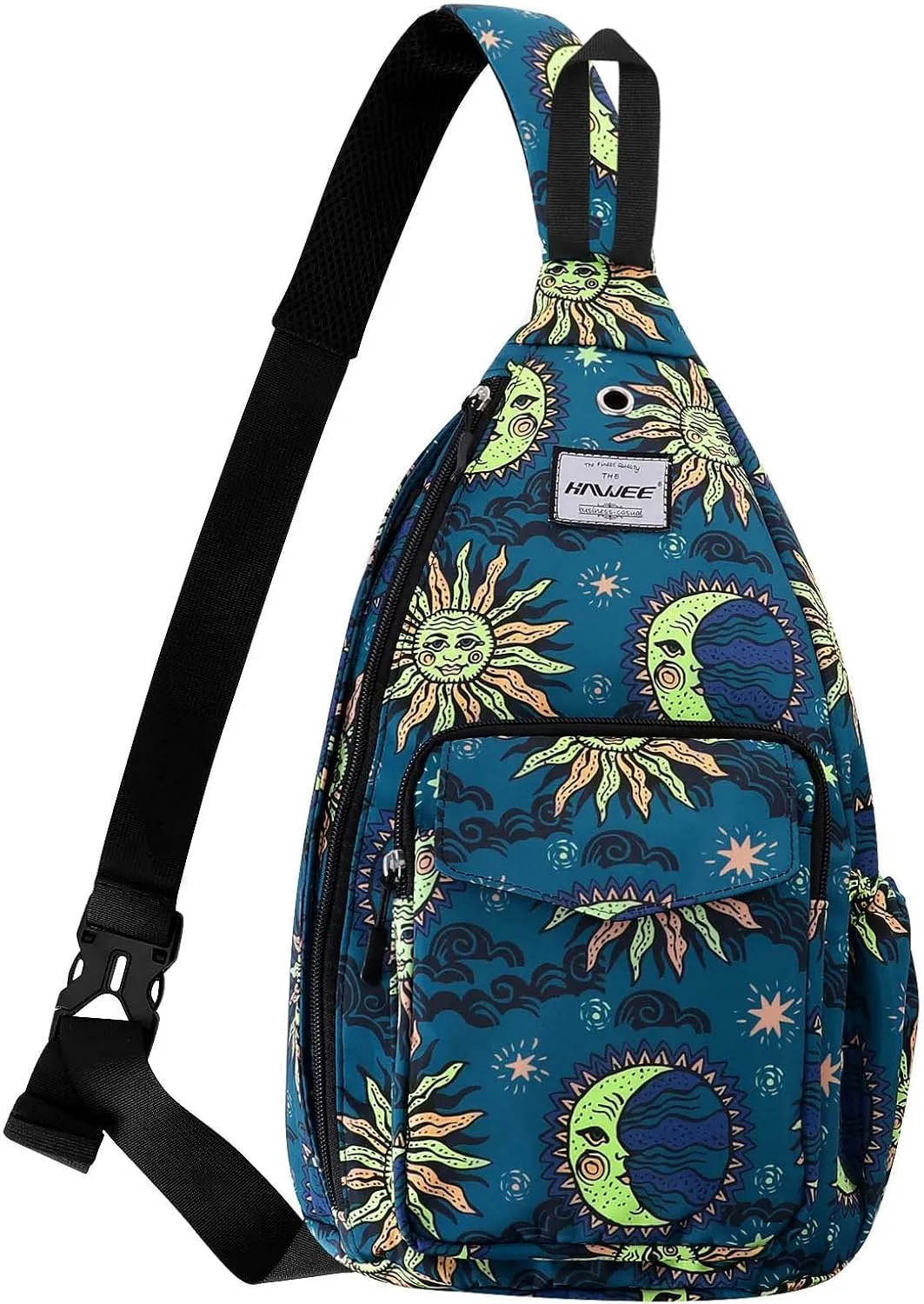 Rope Sling Bag for Women Men Casual Cross Body Daypack Backpack Adjustable Strap Water Repellent for Travel/Sport