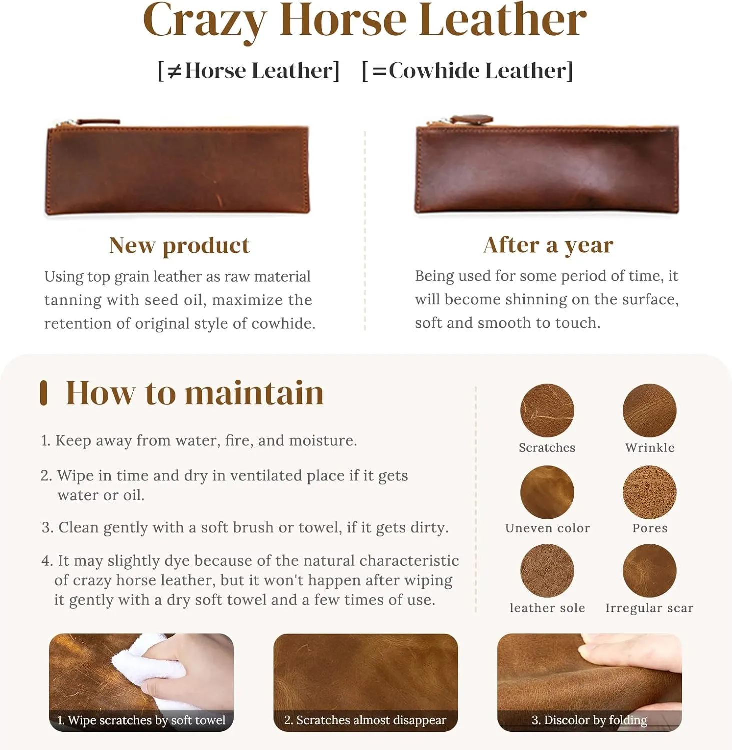 S-ZONE Genuine Leather Shoulder Tote Bag for Women Large Handbag Work Purse