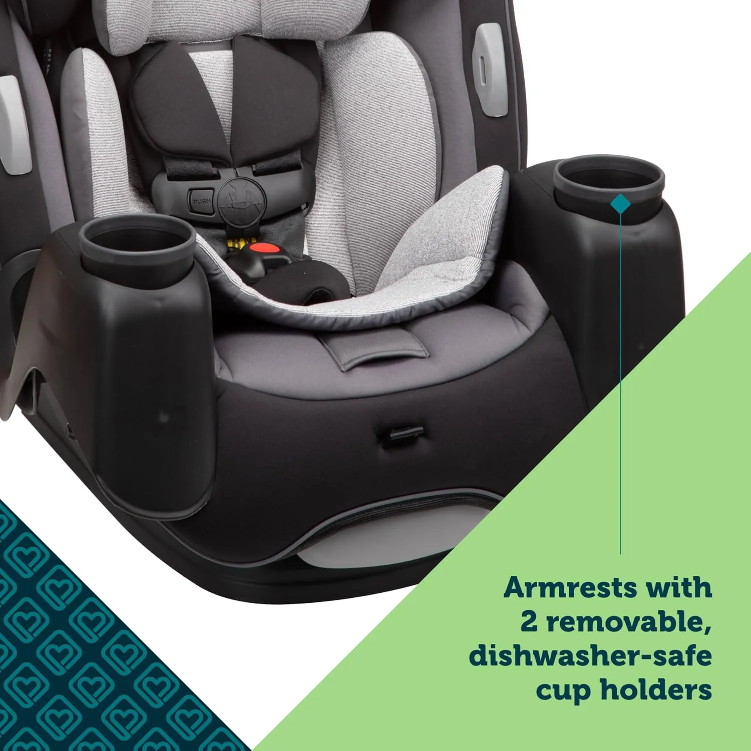 Safety 1st Crosstown DLX All-in-One Convertible Car Seat, Lavender