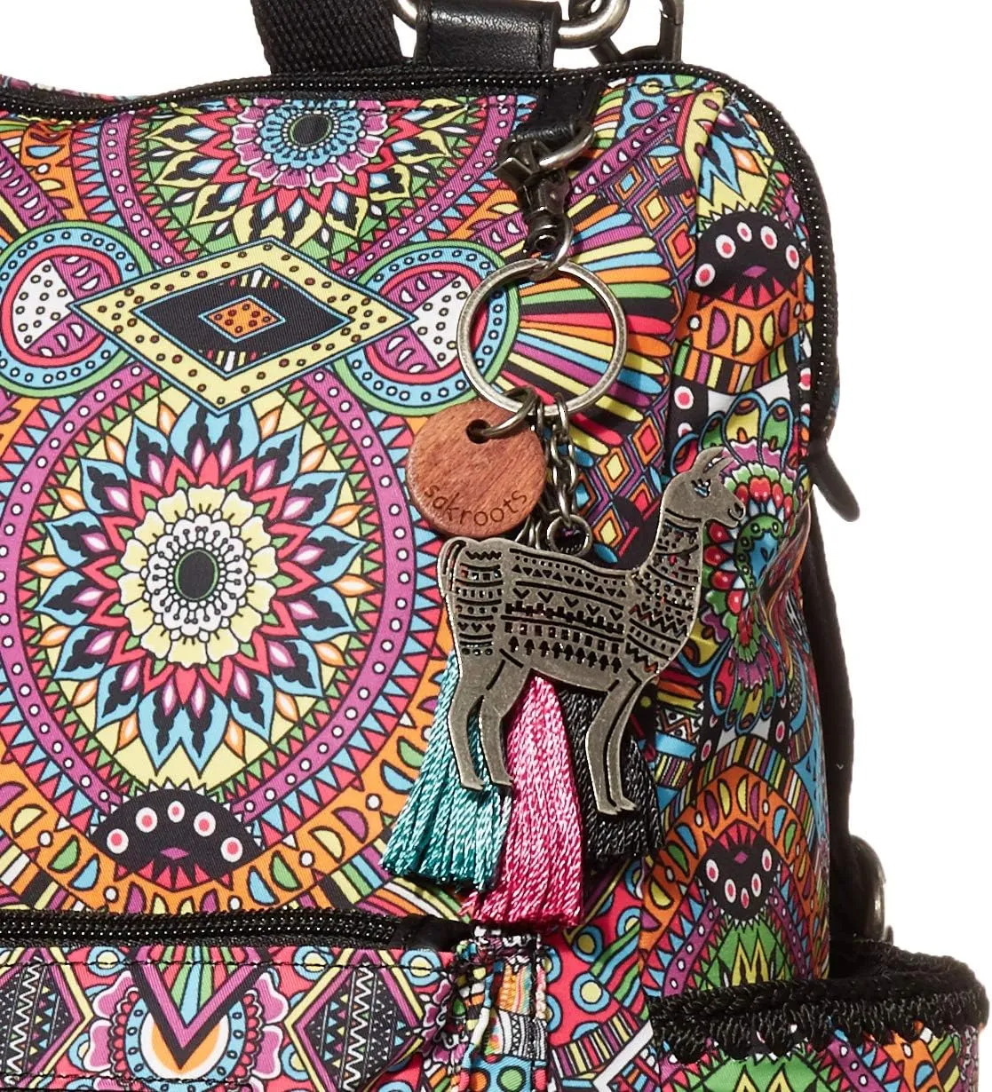 Sakroots Eco-Twill Loyola Convertible Backpack Rainbow Wanderlust One Size