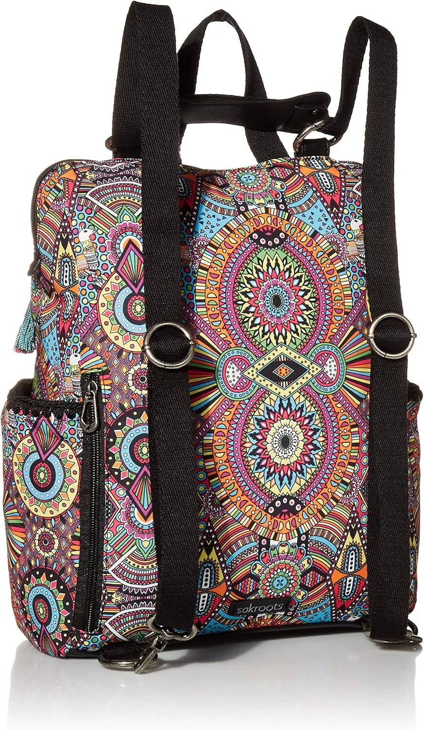 Sakroots Eco-Twill Loyola Convertible Backpack Rainbow Wanderlust One Size