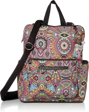 Sakroots Eco-Twill Loyola Convertible Backpack Rainbow Wanderlust One Size
