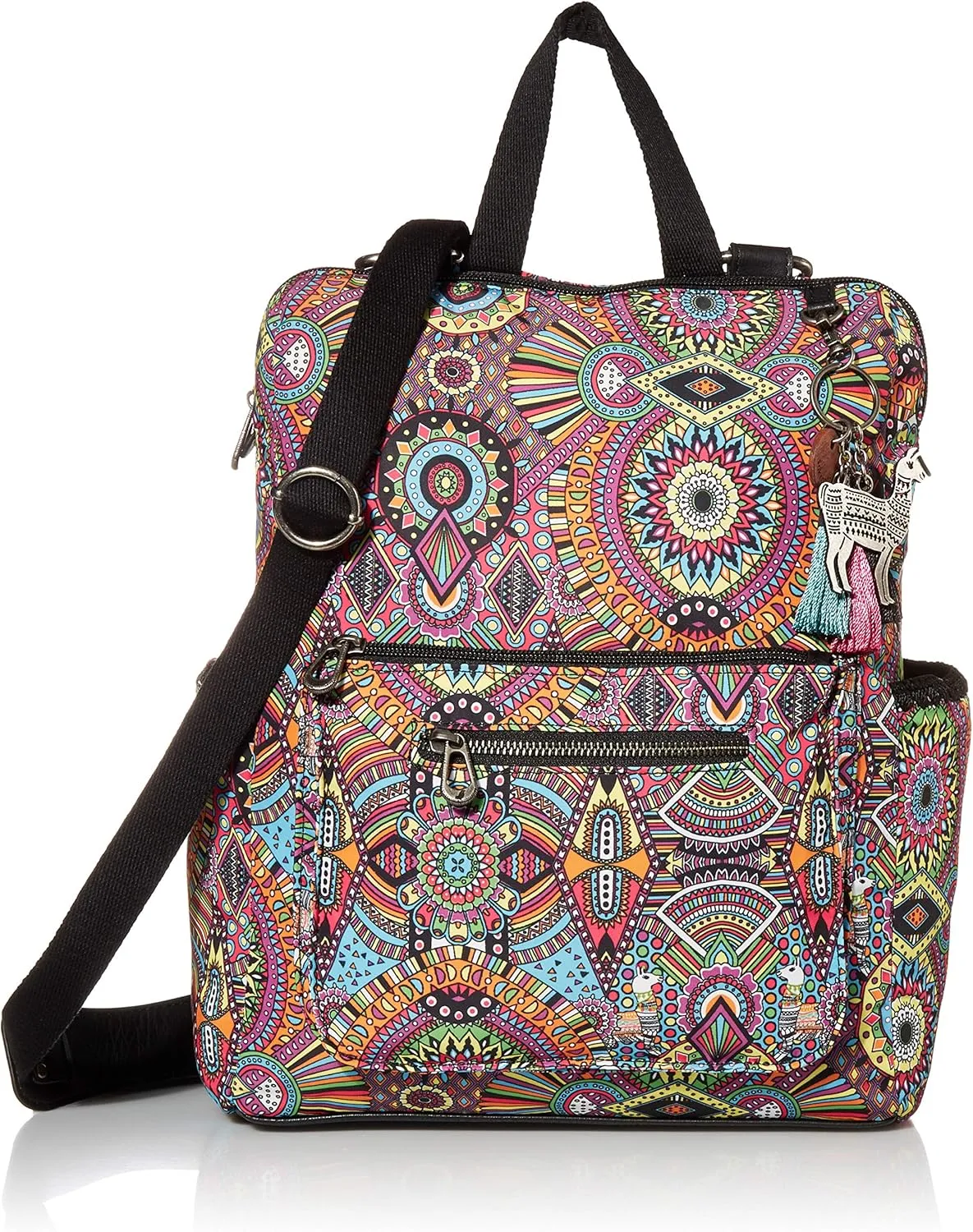 Sakroots Eco-Twill Loyola Convertible Backpack Rainbow Wanderlust One Size