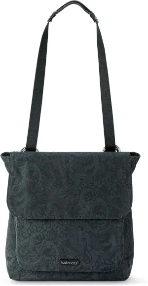 Sakroots Olympic Convertible Backpack in Eco Twill, Adjustable Strap, Black Spirit Desert
