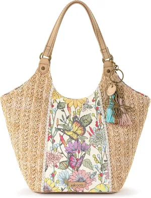 Sakroots Roma Straw Small Shopper