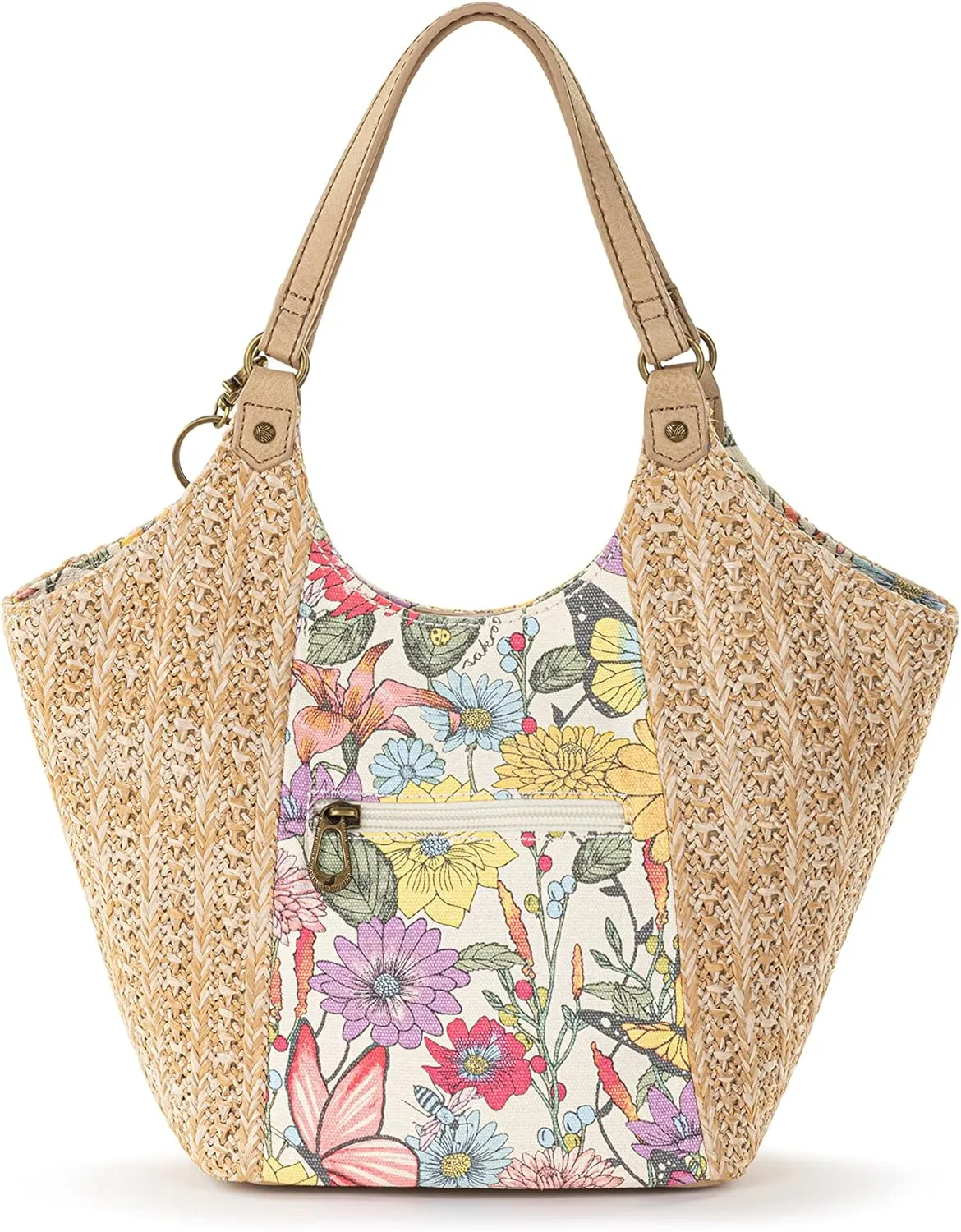 Sakroots Roma Straw Small Shopper